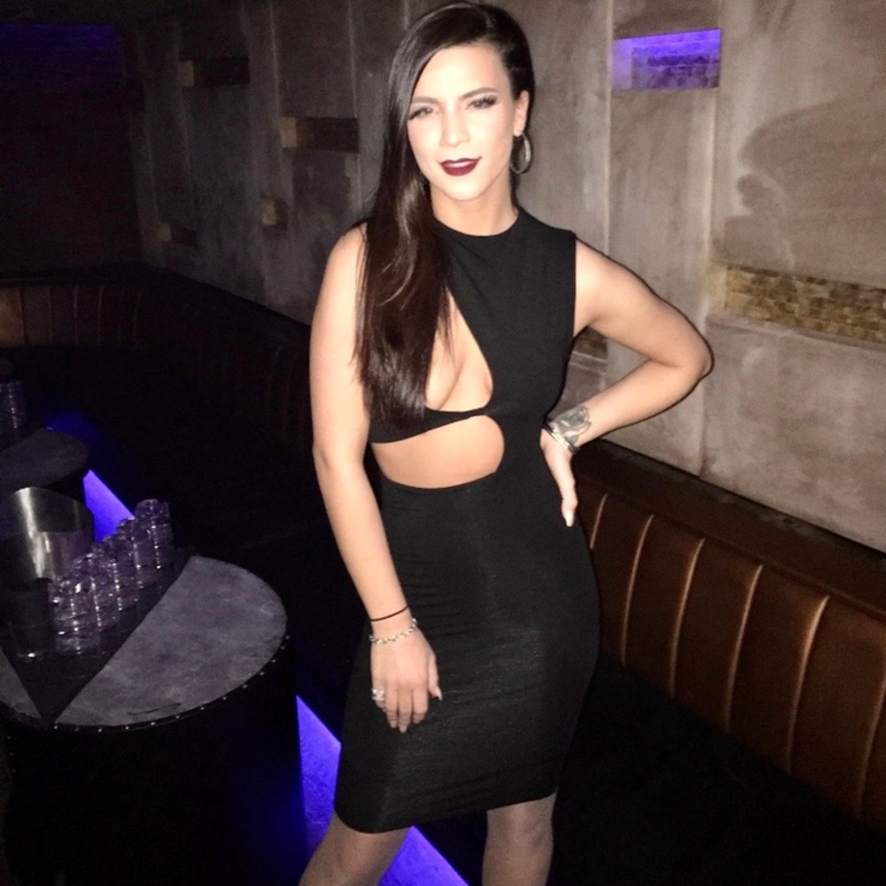 Cutout black dress